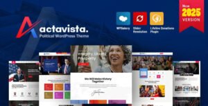 Actavista - WP Theme with Politics or Political Campaign Website Templates